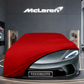 McLaren GT (2019-2023) Custom Fit Indoor Car Cover Soft Stretch Black Gray Blue Red Dust Protection Garage Cover Laser Cut + Bag