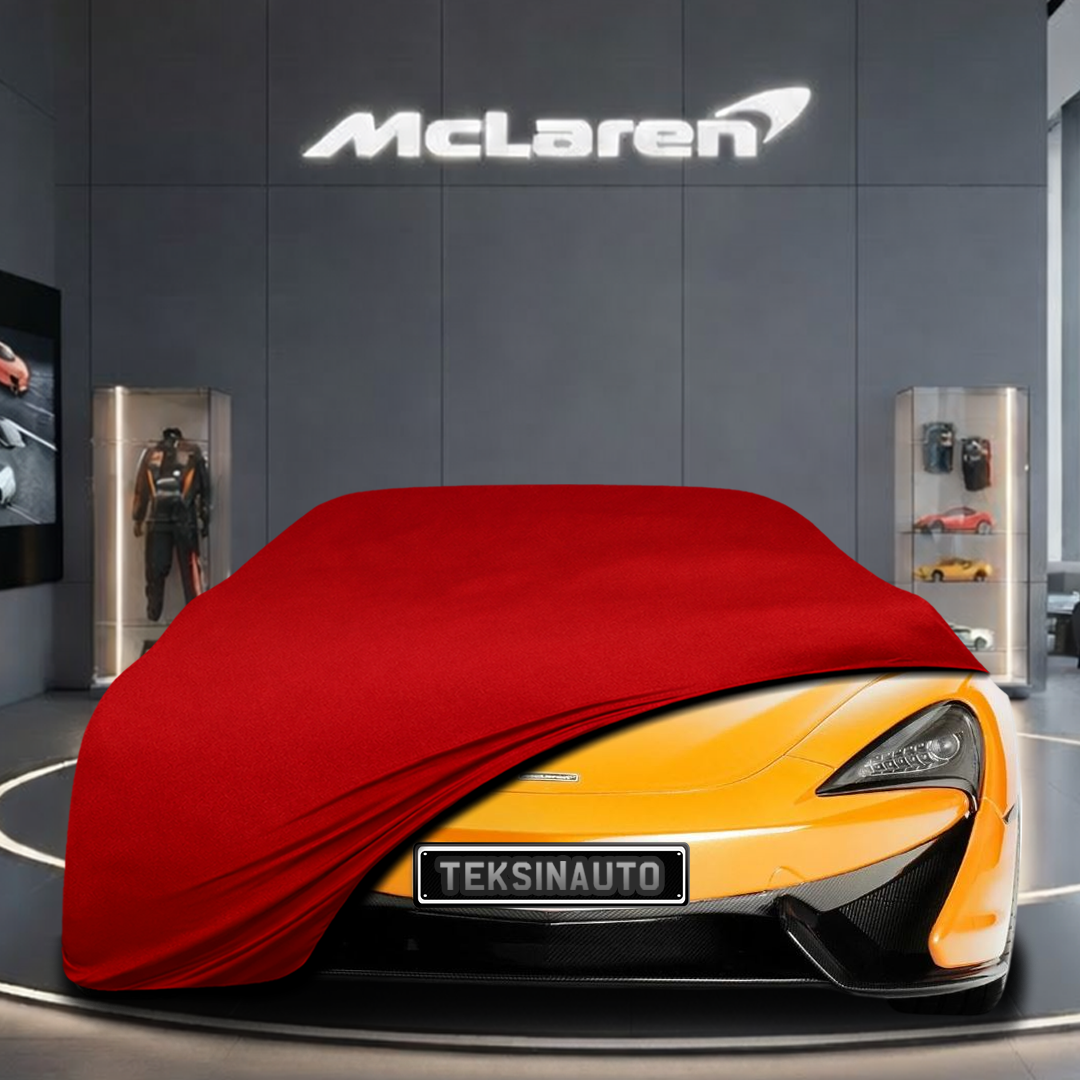 McLaren 570S (2015-) Custom Fit Indoor Car Cover Soft Stretch Black Gray Blue Red Dust Protection Garage Cover Laser Cut + Bag