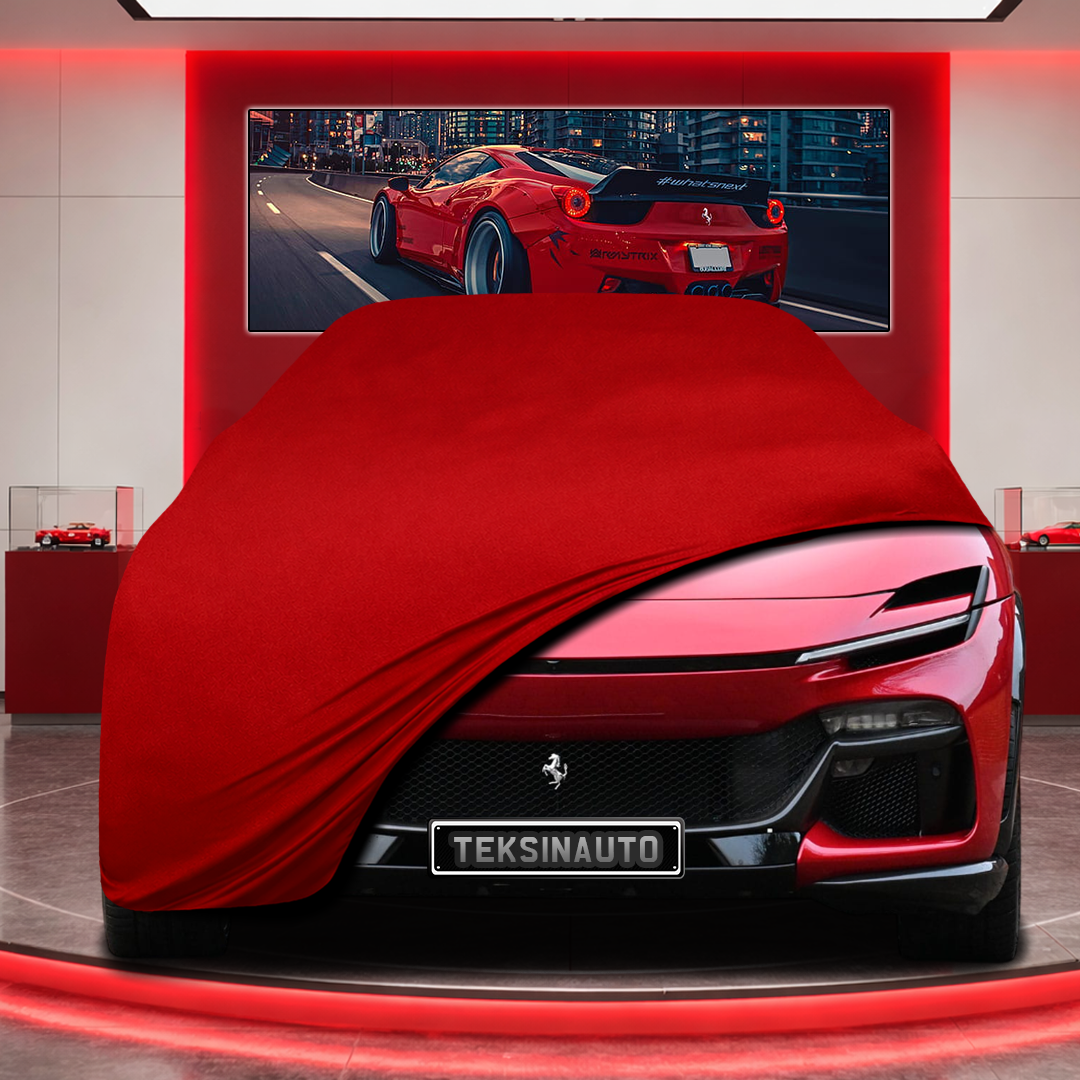 Ferrari Purosangue Custom Fit Indoor Car Cover Soft Stretch Black Gray Blue Red Dust Protection Garage Cover Laser Cut + Bag