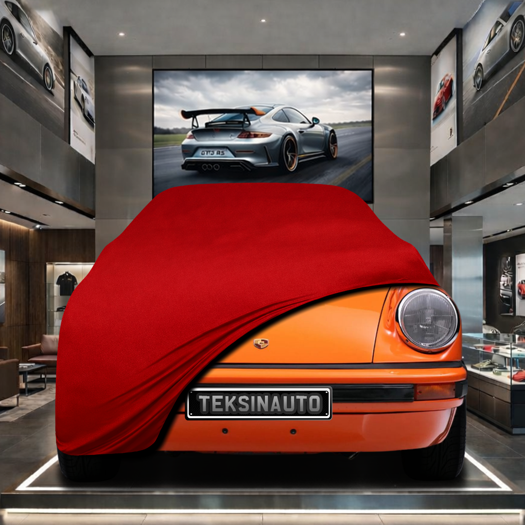 PORSCHE 911 TARGA (G) Custom Fit Indoor Car Cover Soft Stretch Black Gray Blue Red Dust Protection Garage Cover Laser Cut + Bag