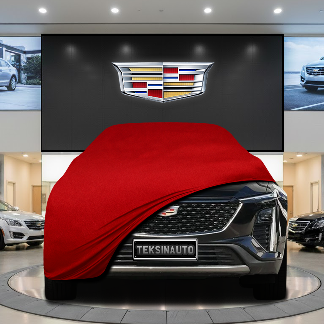 Cadillac GT4 (2023-) Custom Fit Indoor Car Cover Soft Stretch Black Gray Blue Red Dust Protection Garage Cover Laser Cut + Bag