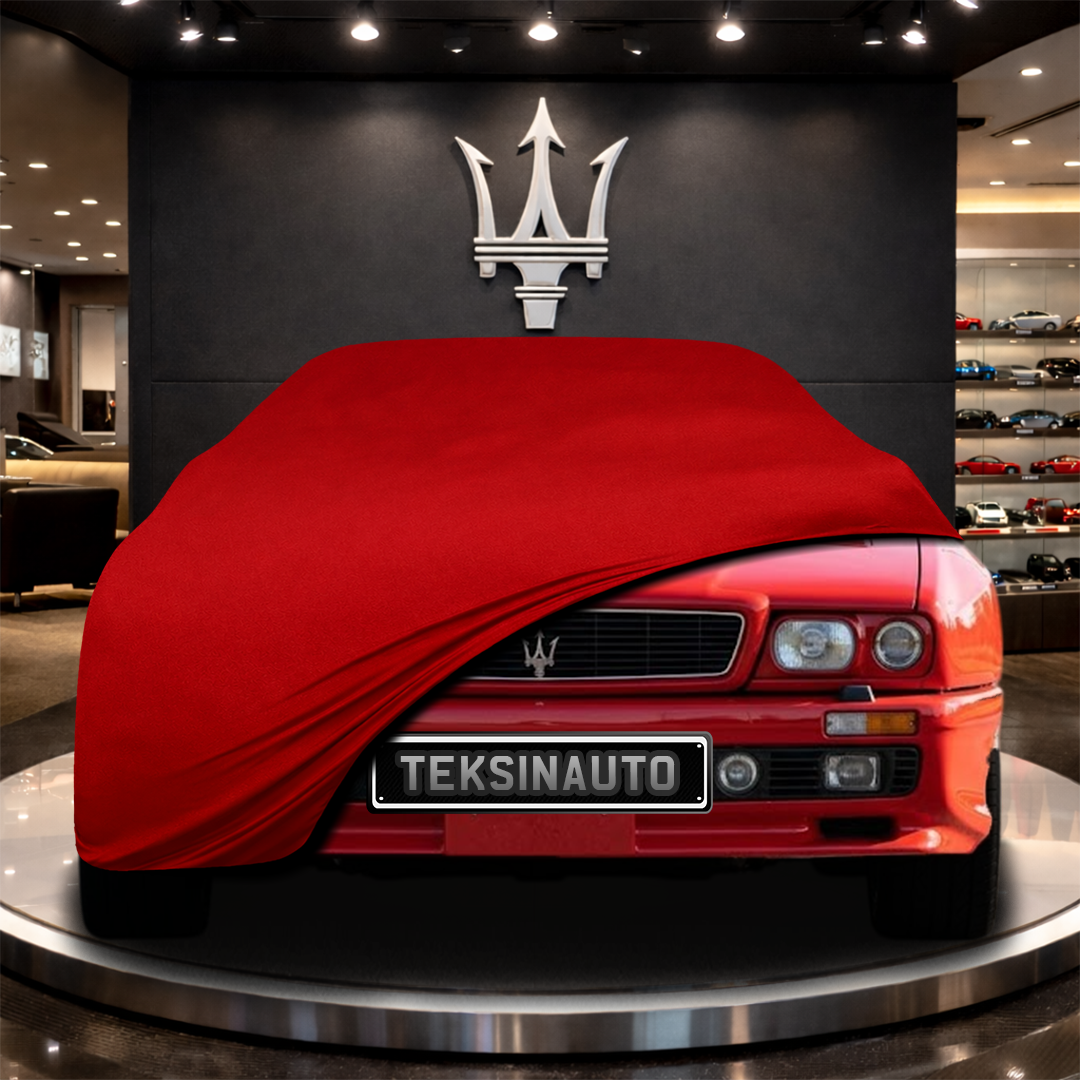 MASERATİ SHAMAL (1989-1995) Custom Fit Indoor Car Cover Soft Stretch Black Gray Blue Red Dust Protection Garage Cover Laser Cut + Bag