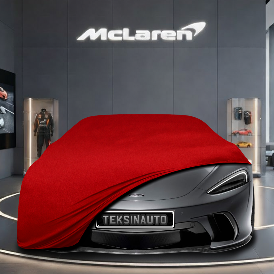 McLaren GTS (2023-) Custom Fit Indoor Car Cover Soft Stretch Black Gray Blue Red Dust Protection Garage Cover Laser Cut + Bag