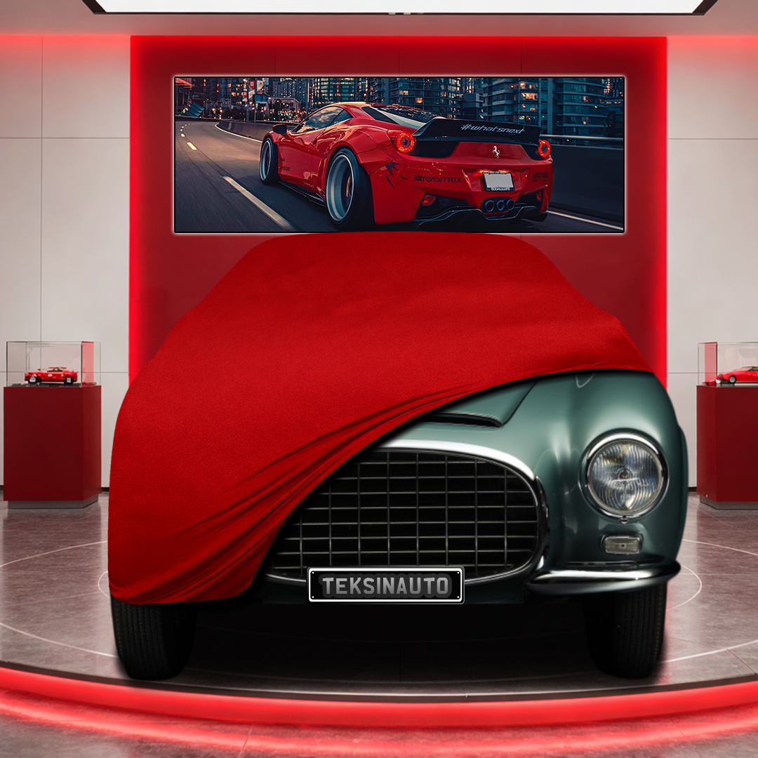 Ferrari 342 Custom Fit Indoor Car Cover Soft Stretch Black Gray Blue Red Dust Protection Garage Cover Laser Cut + Bag