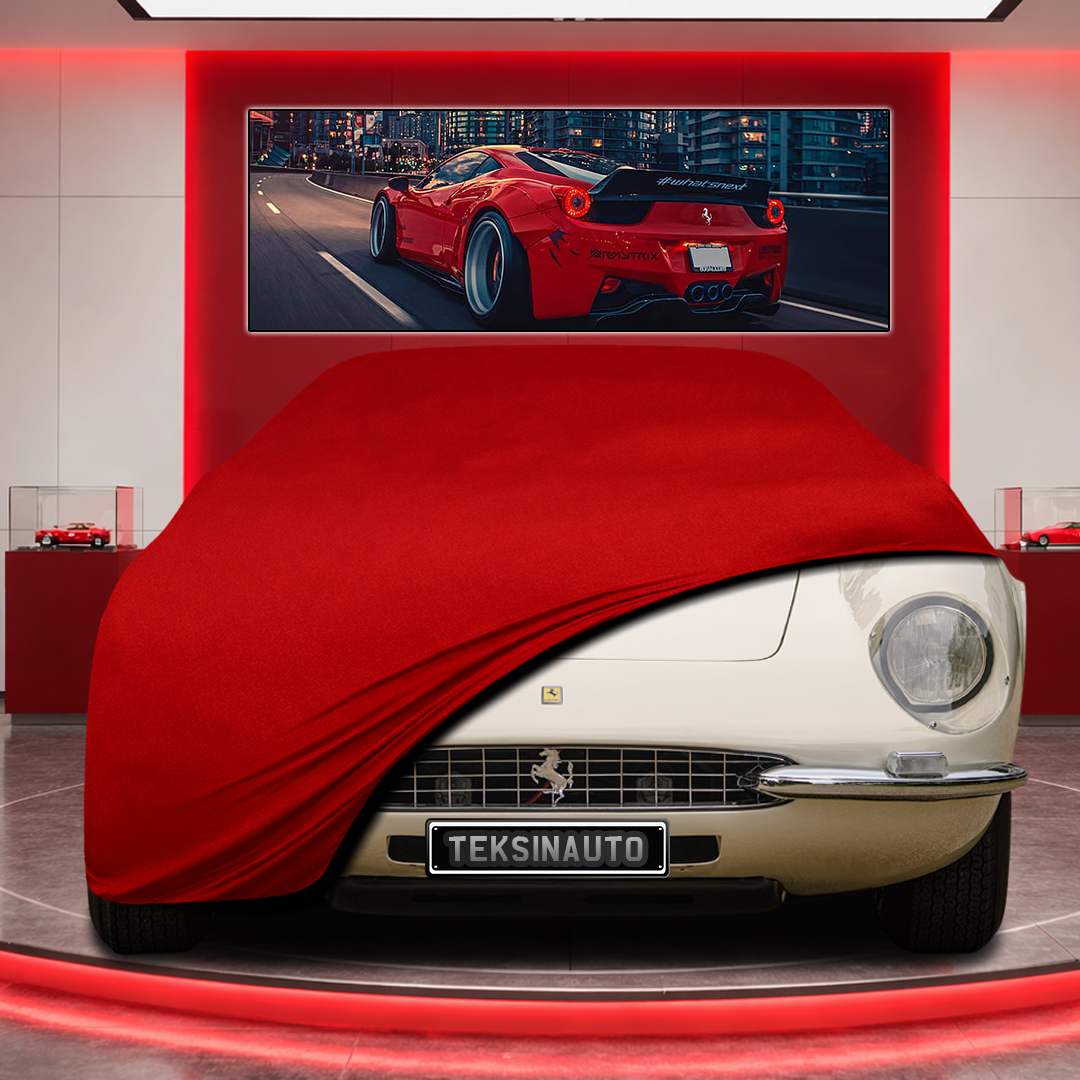 Ferrari 365 P Berlinetta Speciale Custom Fit Indoor Car Cover Soft Stretch Black Gray Blue Red Dust Protection Garage Cover Laser Cut + Bag