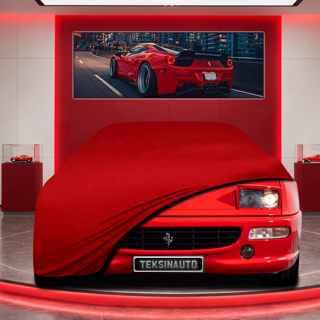 Ferrari F355 Custom Fit Indoor Car Cover Soft Stretch Black Gray Blue Red Dust Protection Garage Cover Laser Cut + Bag