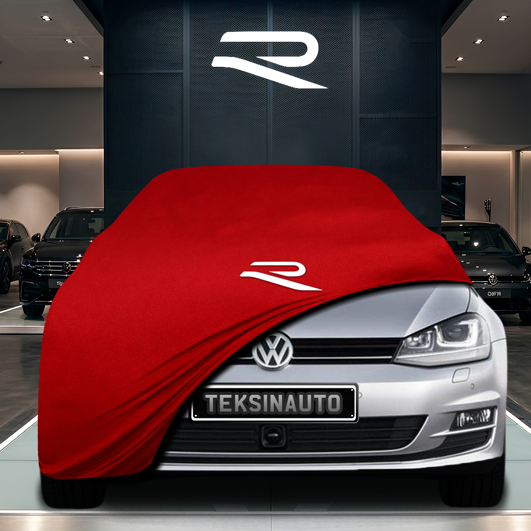 Volkswagen Golf 7 (2012-2020) Custom Fit Indoor Car Cover Soft Stretch Black Gray Blue Red Dust Protection Garage Cover Laser Cut + Bag