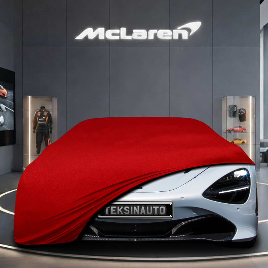 McLaren 720S (2017-2023) Custom Fit Indoor Car Cover Soft Stretch Black Gray Blue Red Dust Protection Garage Cover Laser Cut + Bag