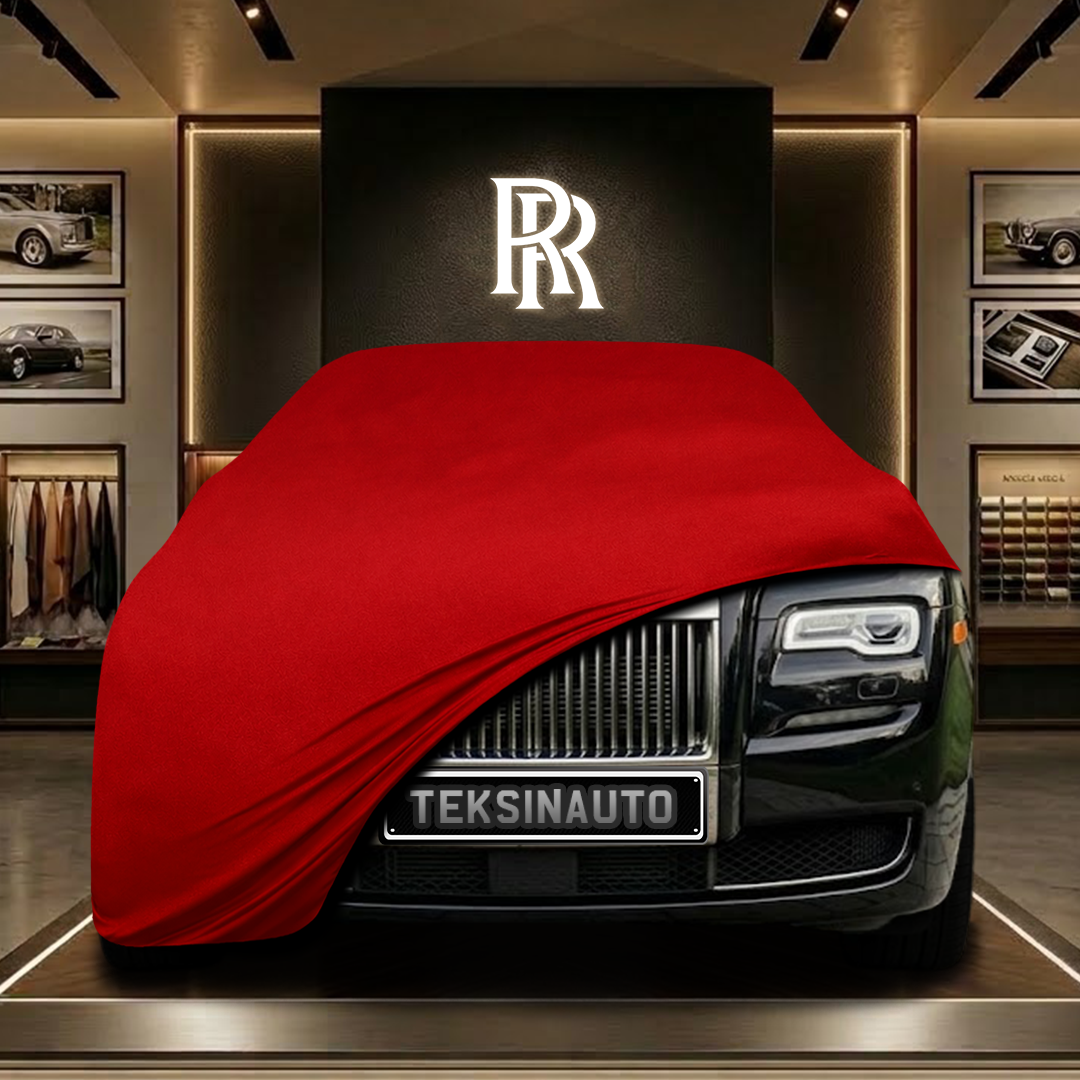 Rolls Royce Ghost Extended Wheelbase 1 (2014-2020) Custom Fit Indoor Car Cover Soft Stretch Black Gray Blue Red Dust Protection Garage Cover Laser Cut + Bag