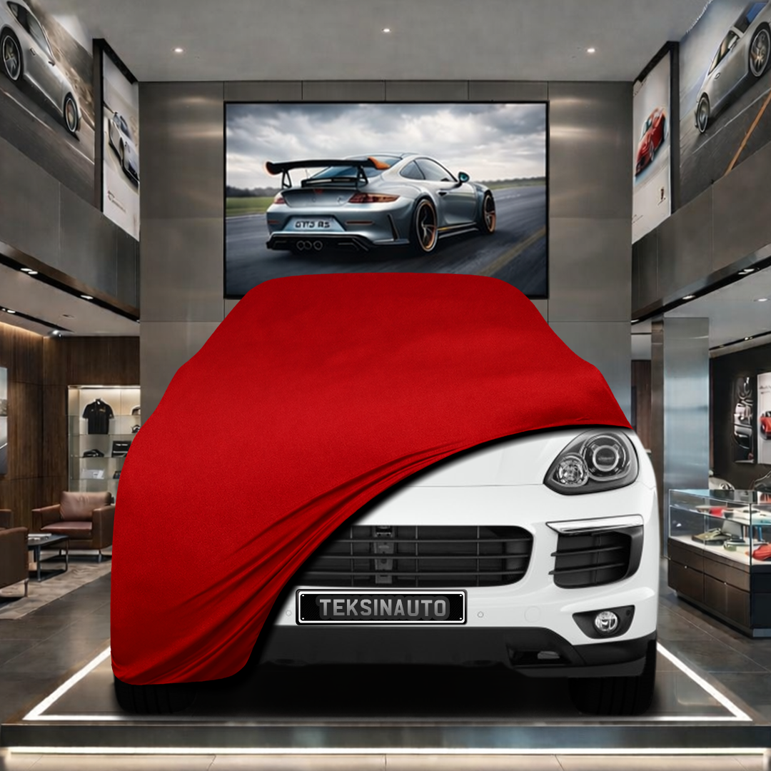 Porsche Cayenne 3 (2017-) Custom Fit Indoor Car Cover Soft Stretch Black Gray Blue Red Dust Protection Garage Cover Laser Cut + Bag