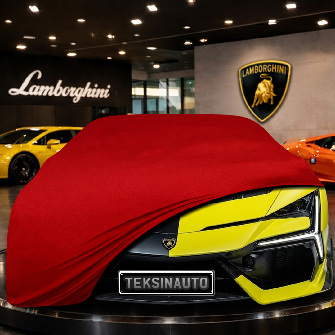 LAMBORGHİNİ FENOMENO 2025- Custom Fit Indoor Car Cover Soft Stretch Black Gray Blue Red Dust Protection Garage Cover Laser Cut + Bag