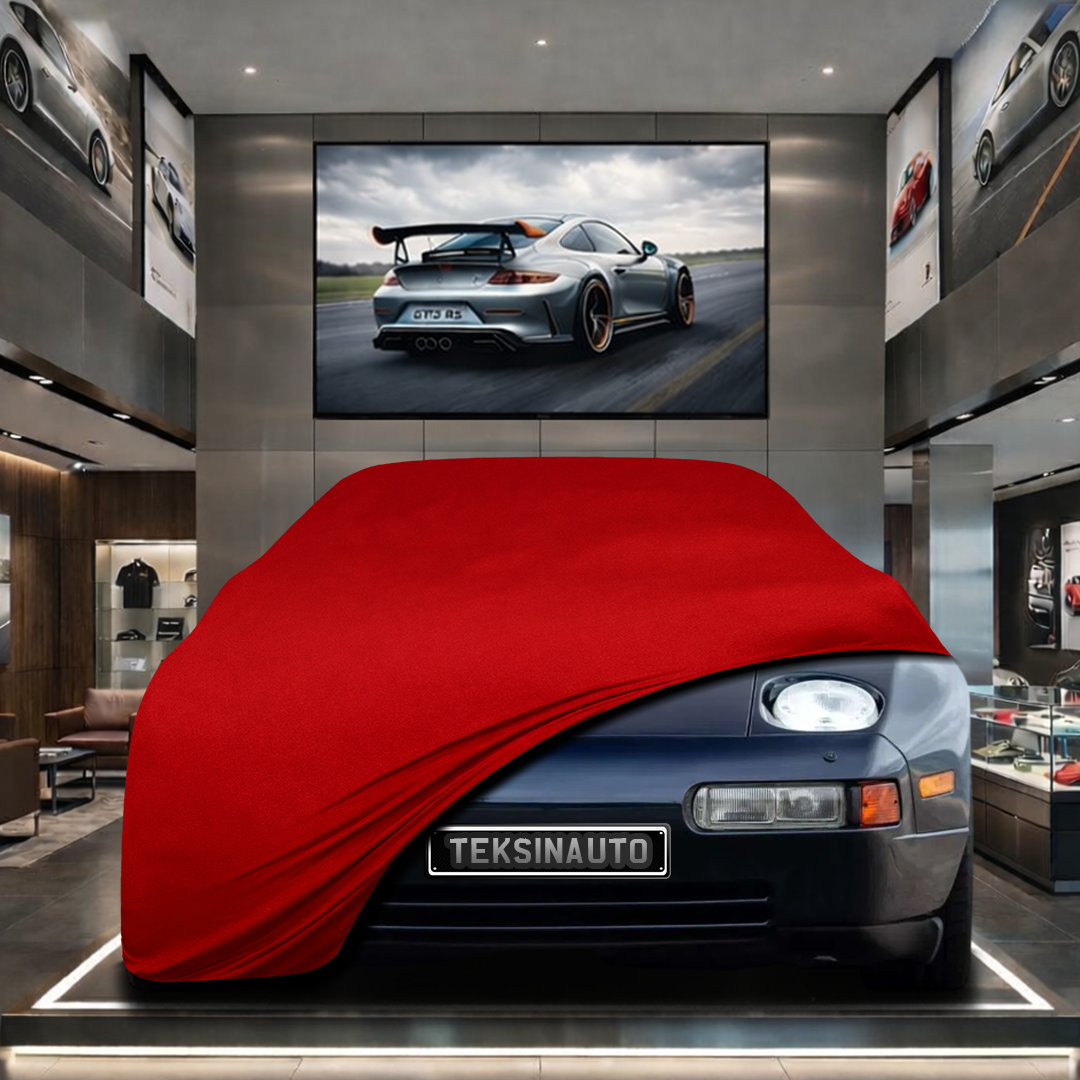 PORSCHE 928 1977-1995 Custom Fit Indoor Car Cover Soft Stretch Black Gray Blue Red Dust Protection Garage Cover Laser Cut + Bag