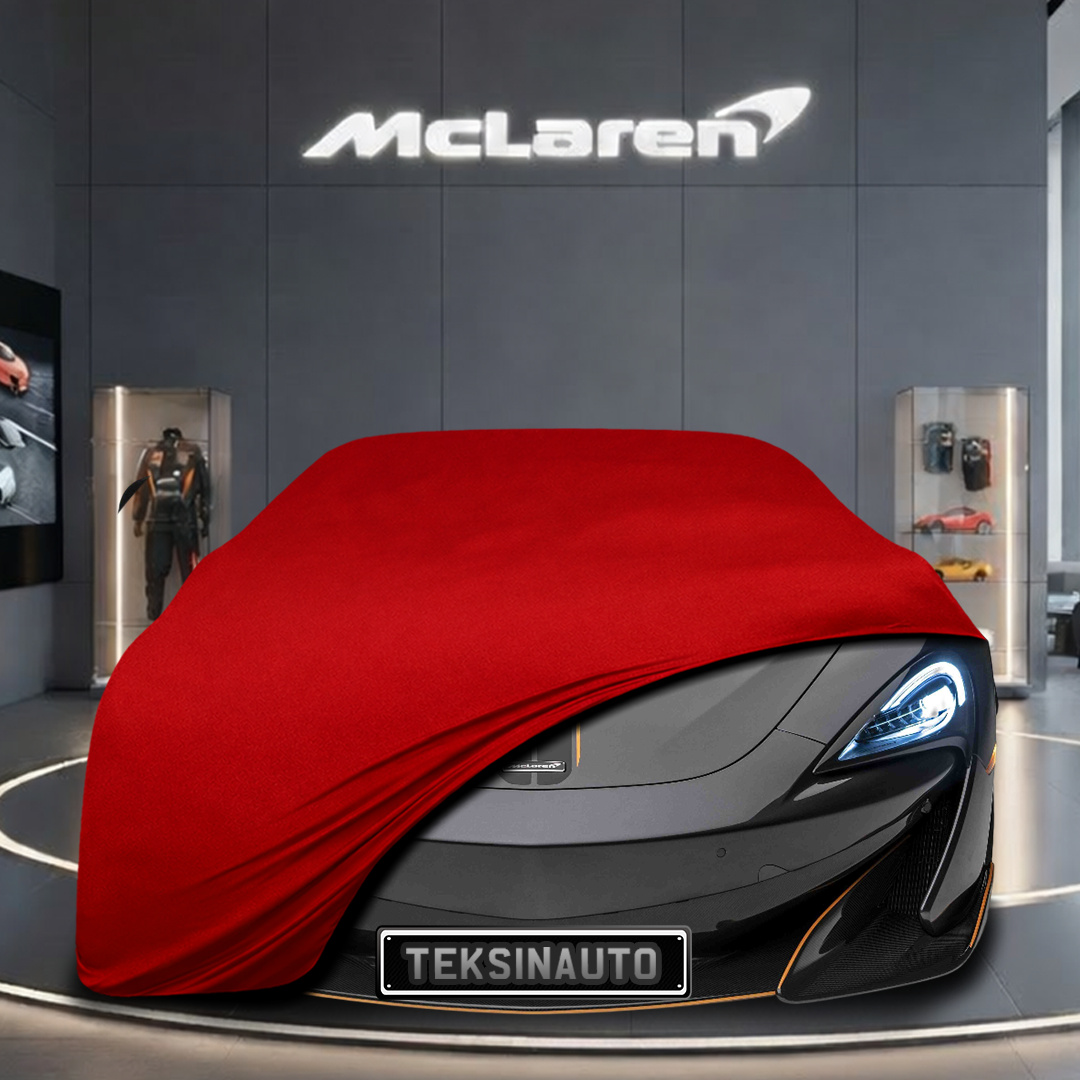 McLaren 600LT (2018-) Custom Fit Indoor Car Cover Soft Stretch Black Gray Blue Red Dust Protection Garage Cover Laser Cut + Bag