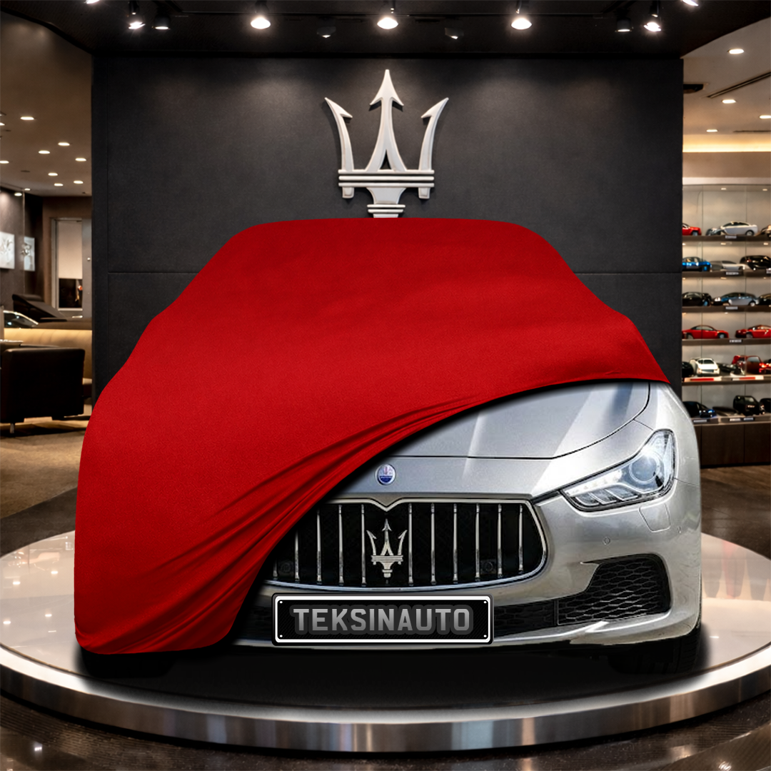 MASERATİ GHİBLİ M157 (2017-) Custom Fit Indoor Car Cover Soft Stretch Black Gray Blue Red Dust Protection Garage Cover Laser Cut + Bag