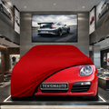 Porsche Boxster 987 (2004-2012) Custom Fit Indoor Car Cover Soft Stretch Black Gray Blue Red Dust Protection Garage Cover Laser Cut + Bag