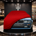 MASERATİ 228 (1986-1992) Custom Fit Indoor Car Cover Soft Stretch Black Gray Blue Red Dust Protection Garage Cover Laser Cut + Bag