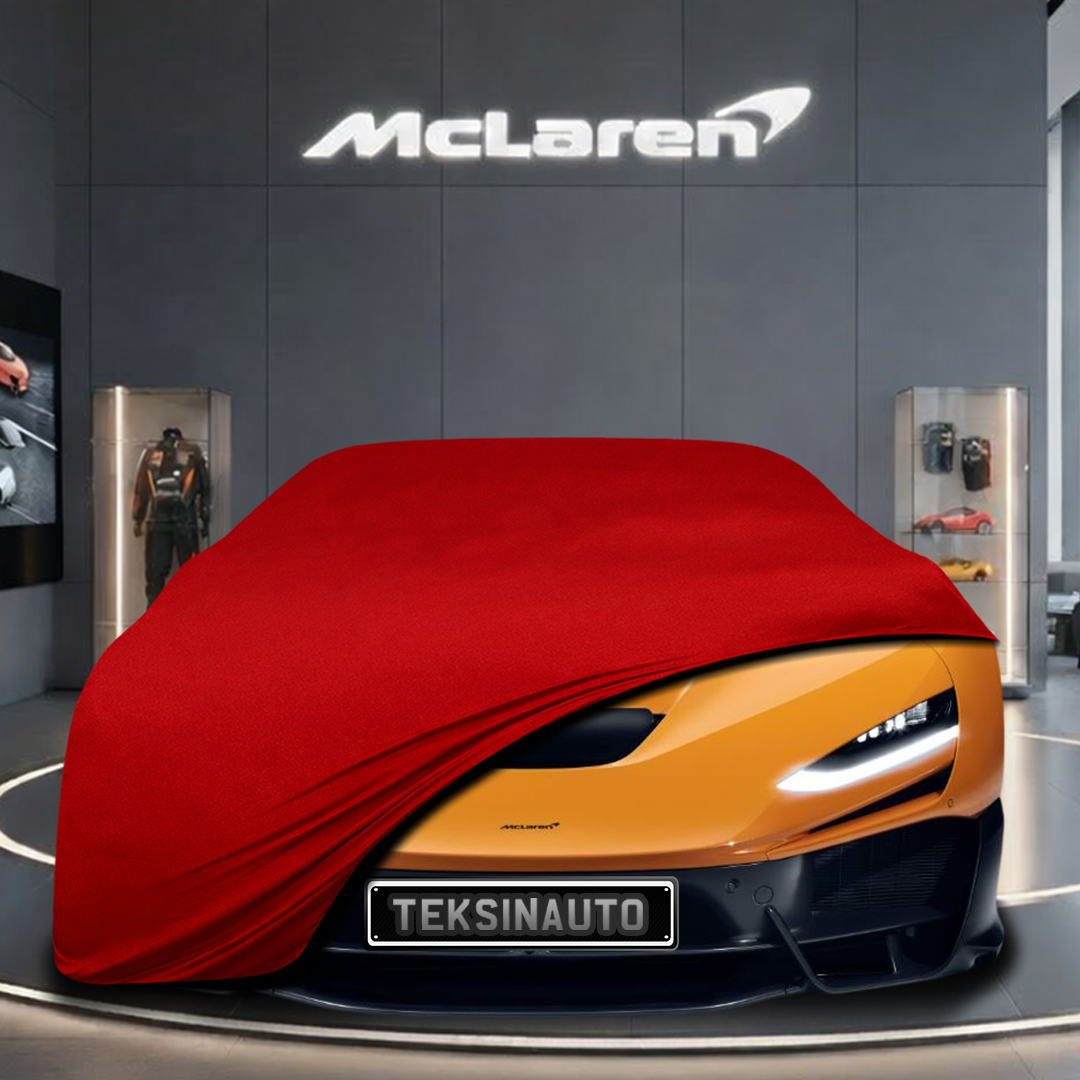 McLaren W1 (2025-) Custom Fit Indoor Car Cover Soft Stretch Black Gray Blue Red Dust Protection Garage Cover Laser Cut + Bag