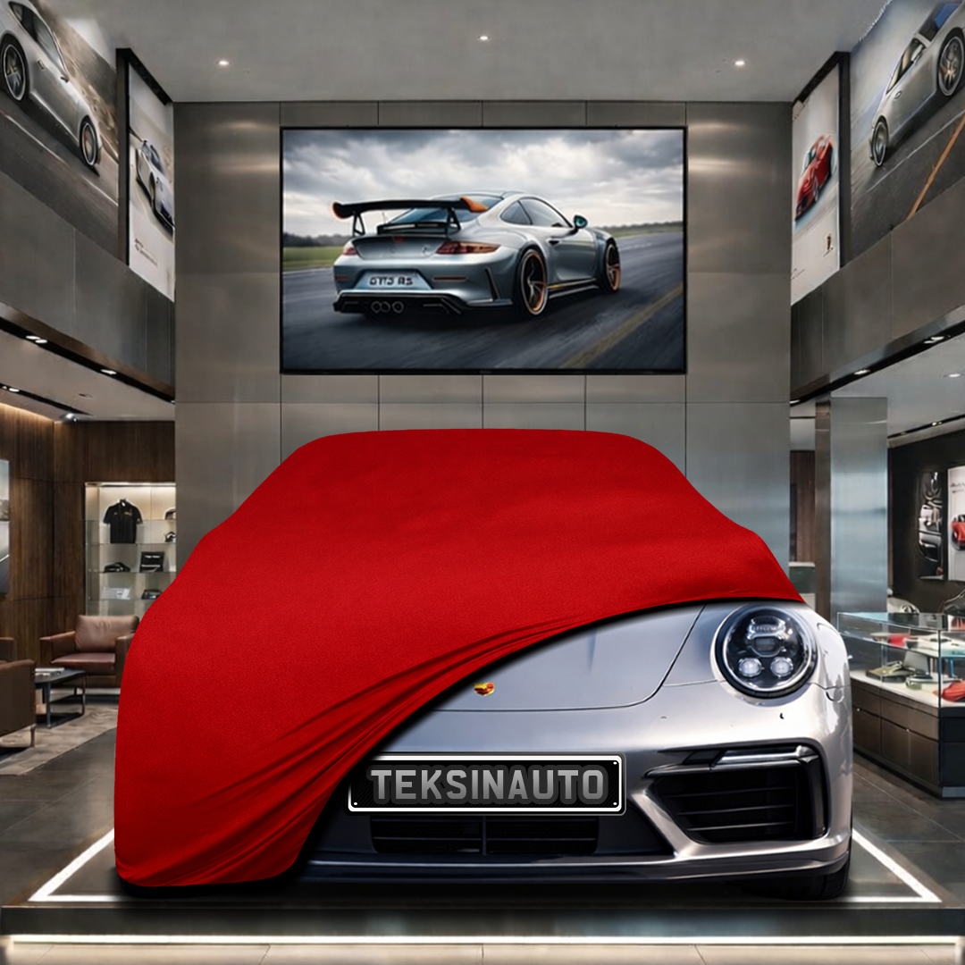 PORSCHE 911 992 2024- Custom Fit Indoor Car Cover Soft Stretch Black Gray Blue Red Dust Protection Garage Cover Laser Cut + Bag