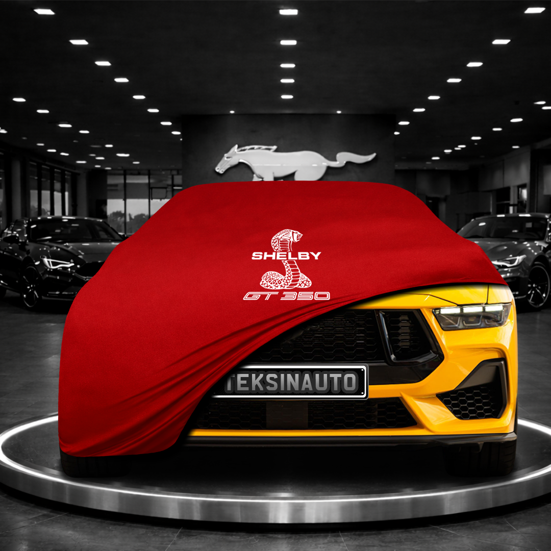 MUSTANG 7 FASTBACK 2024- Custom Fit Indoor Car Cover Soft Stretch Black Gray Blue Red Dust Protection Garage Cover Laser Cut + Bag