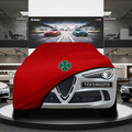 Alfa Romeo Stelvio (2022-) Custom Fit Indoor Car Cover Soft Stretch Black Gray Blue Red Dust Protection Garage Cover Laser Cut + Bag