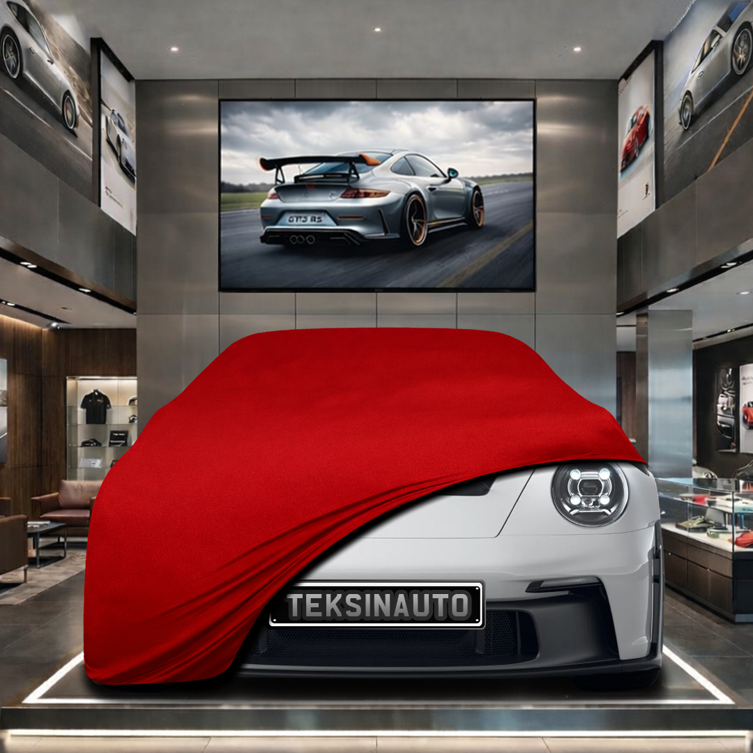 PORSCHE 911 GT3 RS Custom Fit Indoor Car Cover Soft Stretch Black Gray Blue Red Dust Protection Garage Cover Laser Cut + Bag (Kopya)