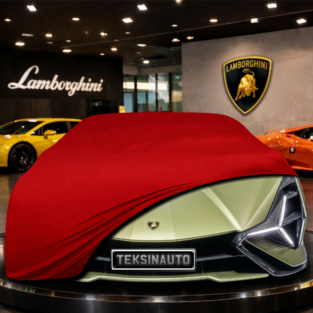 Lamborghini Sian (2019-2022) Custom Fit Indoor Car Cover Soft Stretch Black Gray Blue Red Dust Protection Garage Cover Laser Cut + Bag