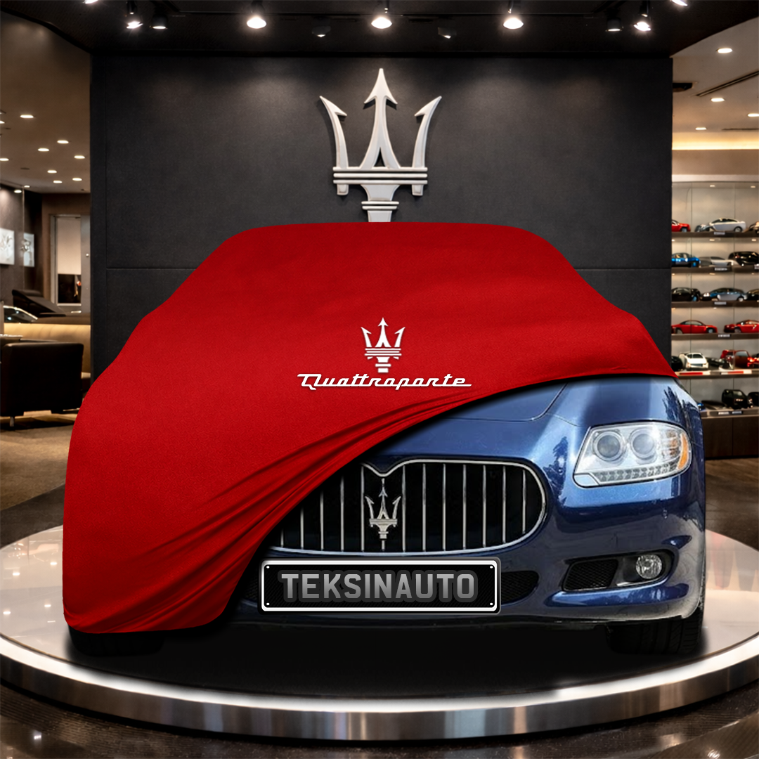 MASERATİ QUATTROPORTE S (2008-2012) Custom Fit Indoor Car Cover Soft Stretch Black Gray Blue Red Dust Protection Garage Cover Laser Cut + Bag