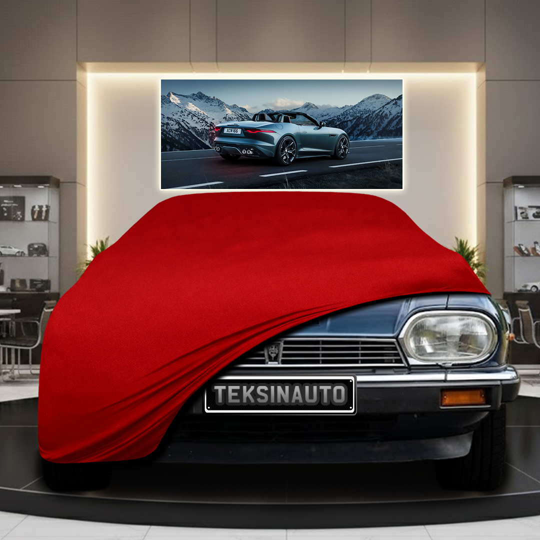 JAGUAR XJS COUPE 1975-1996 Custom Fit Indoor Car Cover Soft Stretch Black Gray Blue Red Dust Protection Garage Cover Laser Cut + Bag