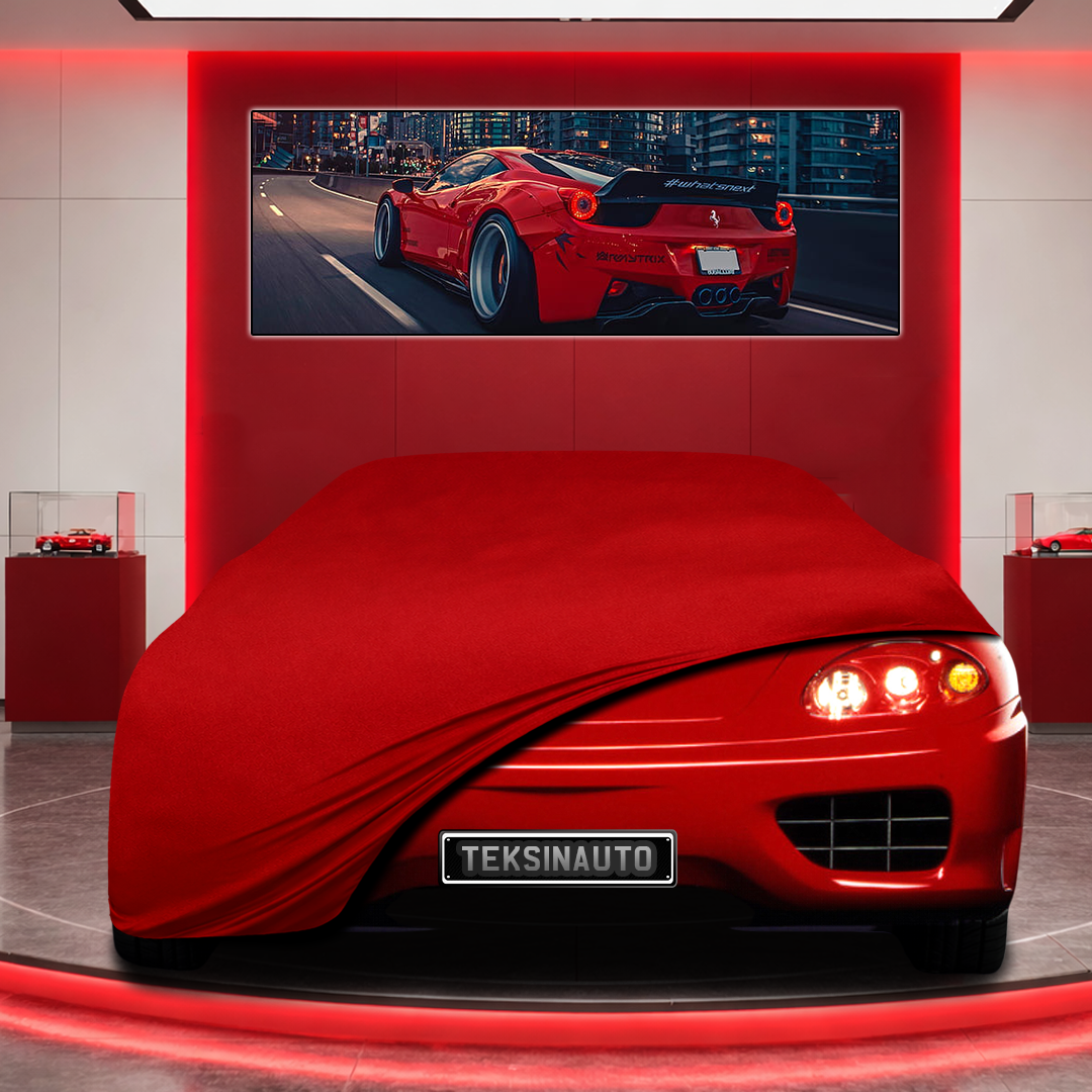 Ferrari 360 Modena Custom Fit Indoor Car Cover Soft Stretch Black Gray Blue Red Dust Protection Garage Cover Laser Cut + Bag