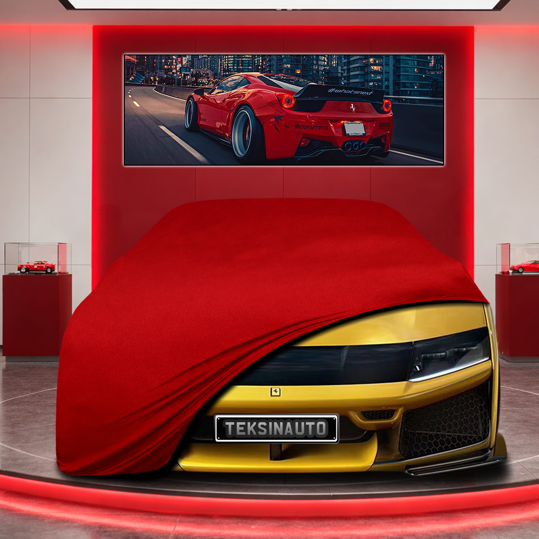 Ferrari F80 Custom Fit Indoor Car Cover Soft Stretch Black Gray Blue Red Dust Protection Garage Cover Laser Cut + Bag