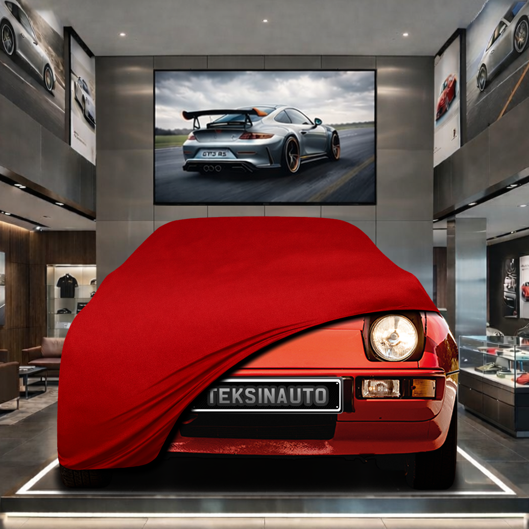 PORSCHE 924 1976-1988 Custom Fit Indoor Car Cover Soft Stretch Black Gray Blue Red Dust Protection Garage Cover Laser Cut + Bag
