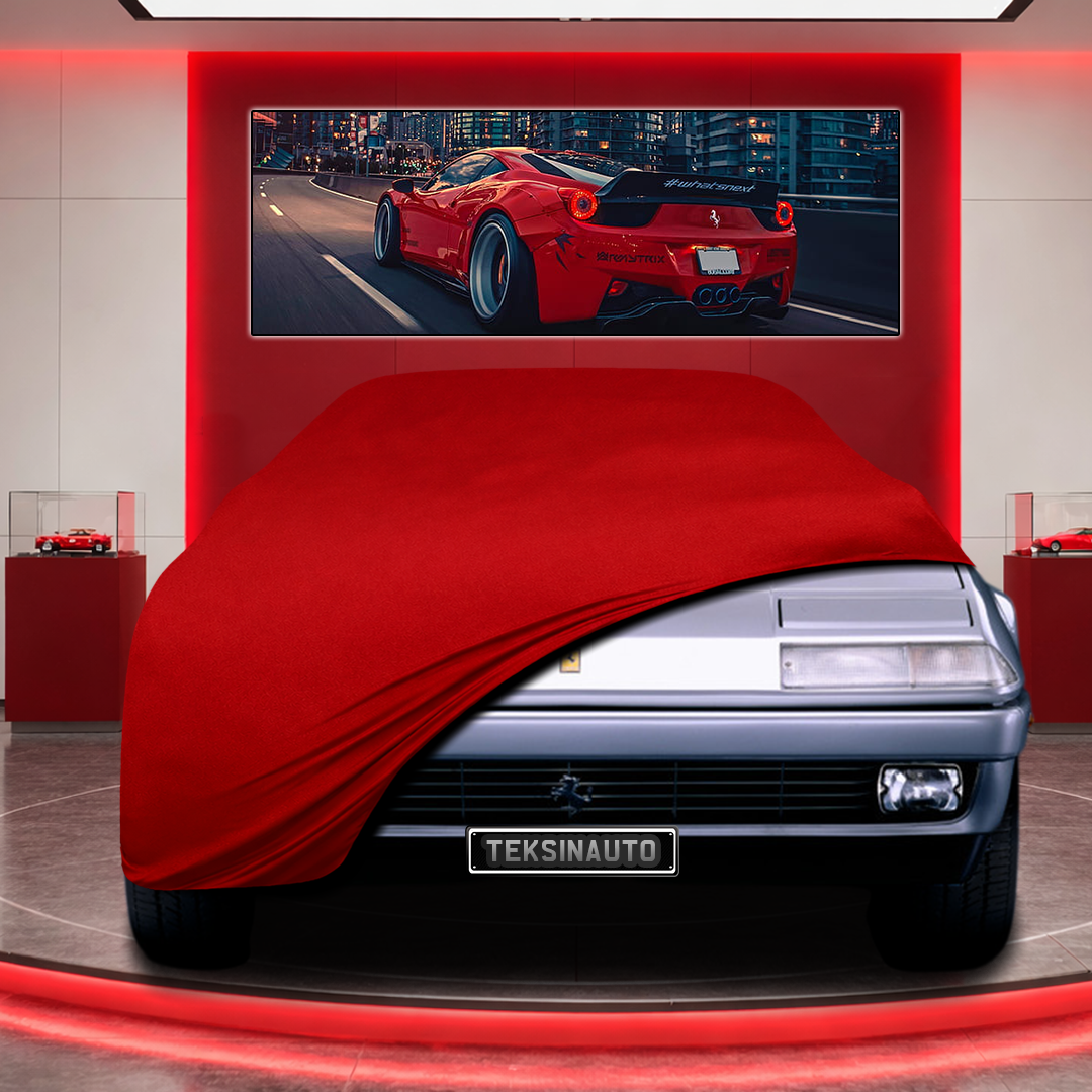 Ferrari 412i Custom Fit Indoor Car Cover Soft Stretch Black Gray Blue Red Dust Protection Garage Cover Laser Cut + Bag