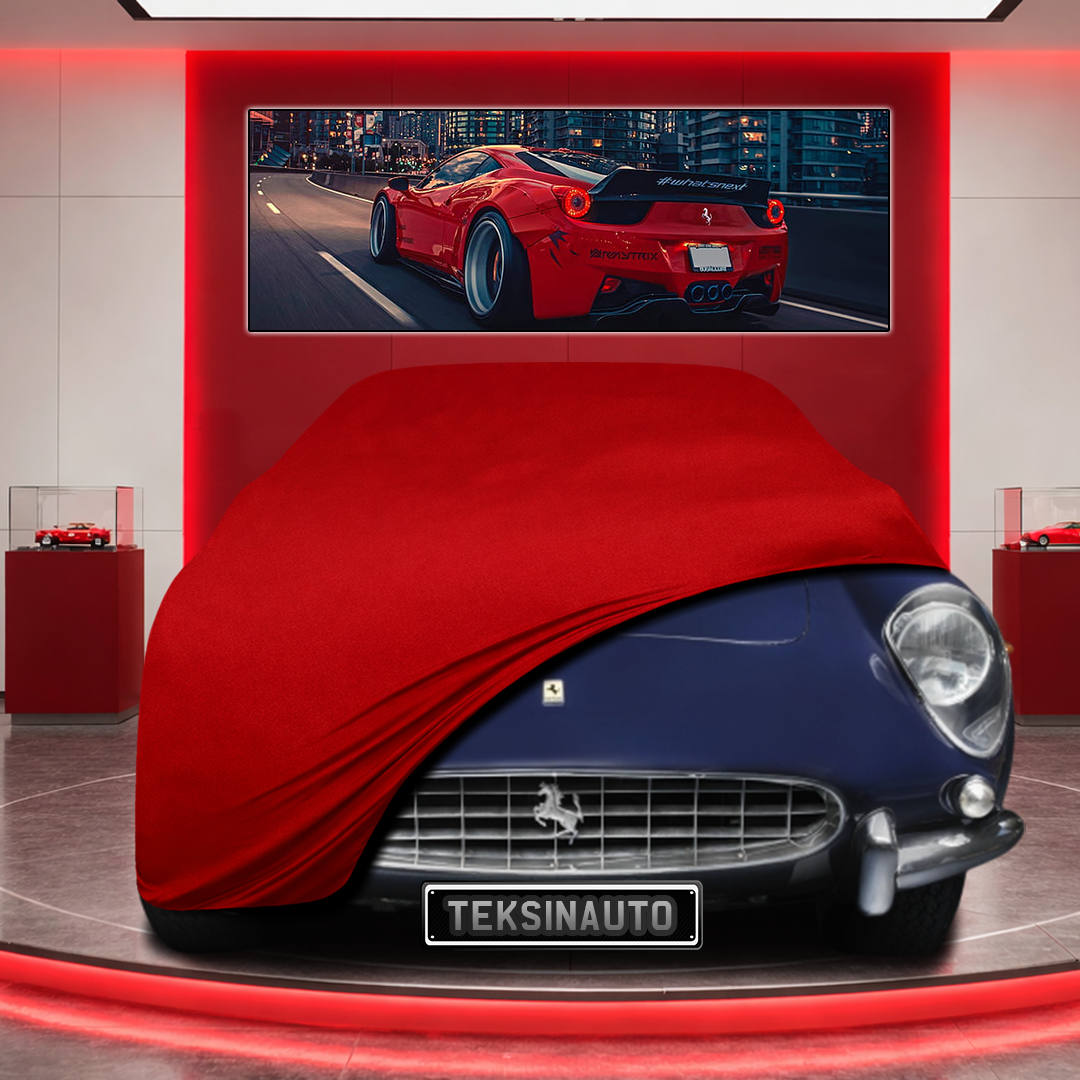 Ferrari 400 Super America Custom Fit Indoor Car Cover Soft Stretch Black Gray Blue Red Dust Protection Garage Cover Laser Cut + Bag