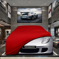 Porsche Carrera GT Custom Fit Indoor Car Cover Soft Stretch Black Gray Blue Red Dust Protection Garage Cover Laser Cut + Bag