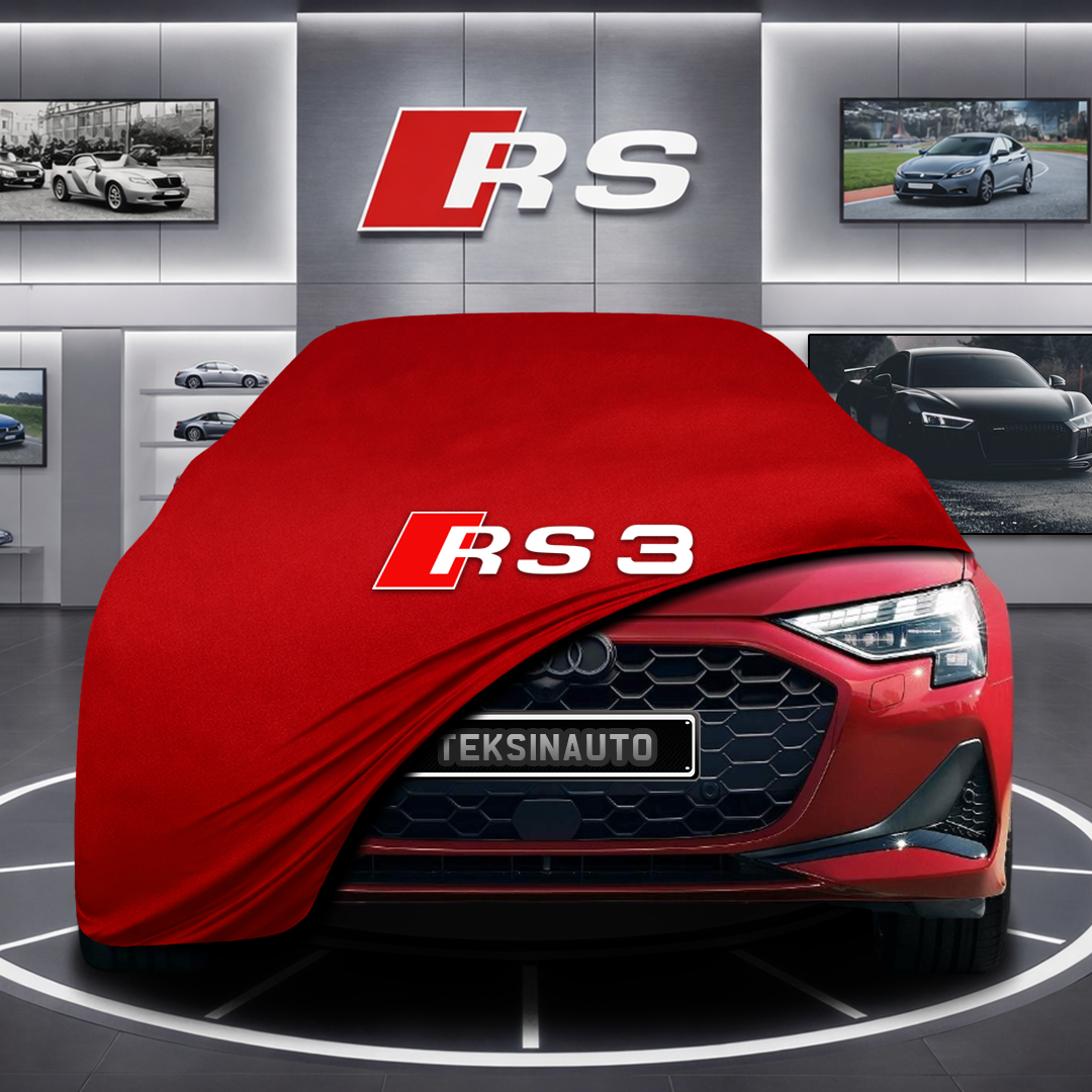 AUDİ A3 8Y Custom Fit Indoor Car Cover Soft Stretch Black Gray Blue Red Dust Protection Garage Cover Laser Cut + Bag