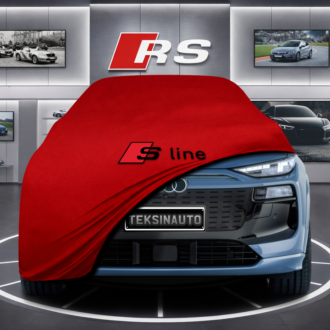 AUDİ Q6L GF E-TRON Custom Fit Indoor Car Cover Soft Stretch Black Gray Blue Red Dust Protection Garage Cover Laser Cut + Bag