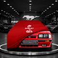 MUSTANG 3 1979-1993 Custom Fit Indoor Car Cover Soft Stretch Black Gray Blue Red Dust Protection Garage Cover Laser Cut + Bag