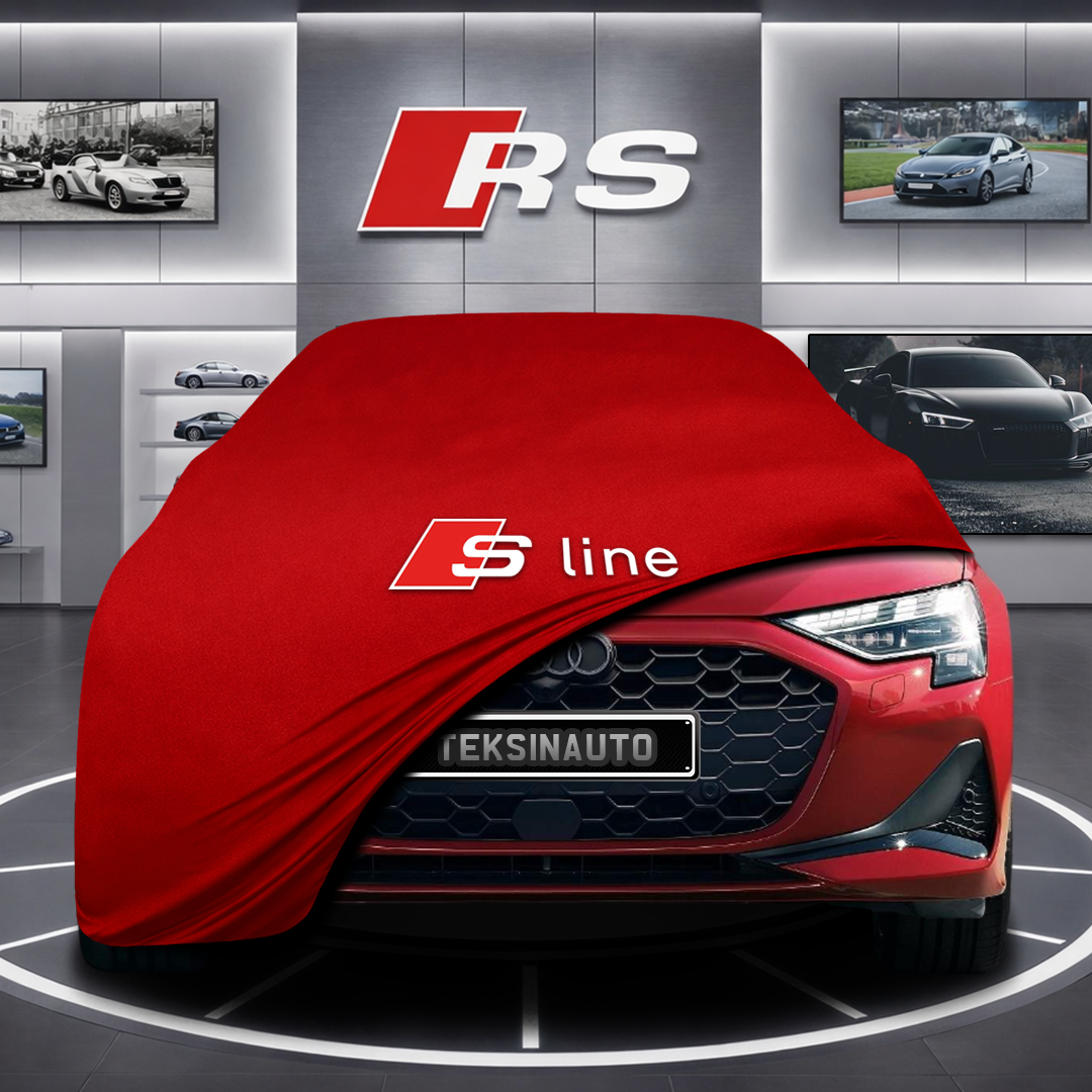 AUDİ A3 8Y Custom Fit Indoor Car Cover Soft Stretch Black Gray Blue Red Dust Protection Garage Cover Laser Cut + Bag