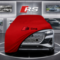 AUDİ Q4 E-TRON Custom Fit Indoor Car Cover Soft Stretch Black Gray Blue Red Dust Protection Garage Cover Laser Cut + Bag