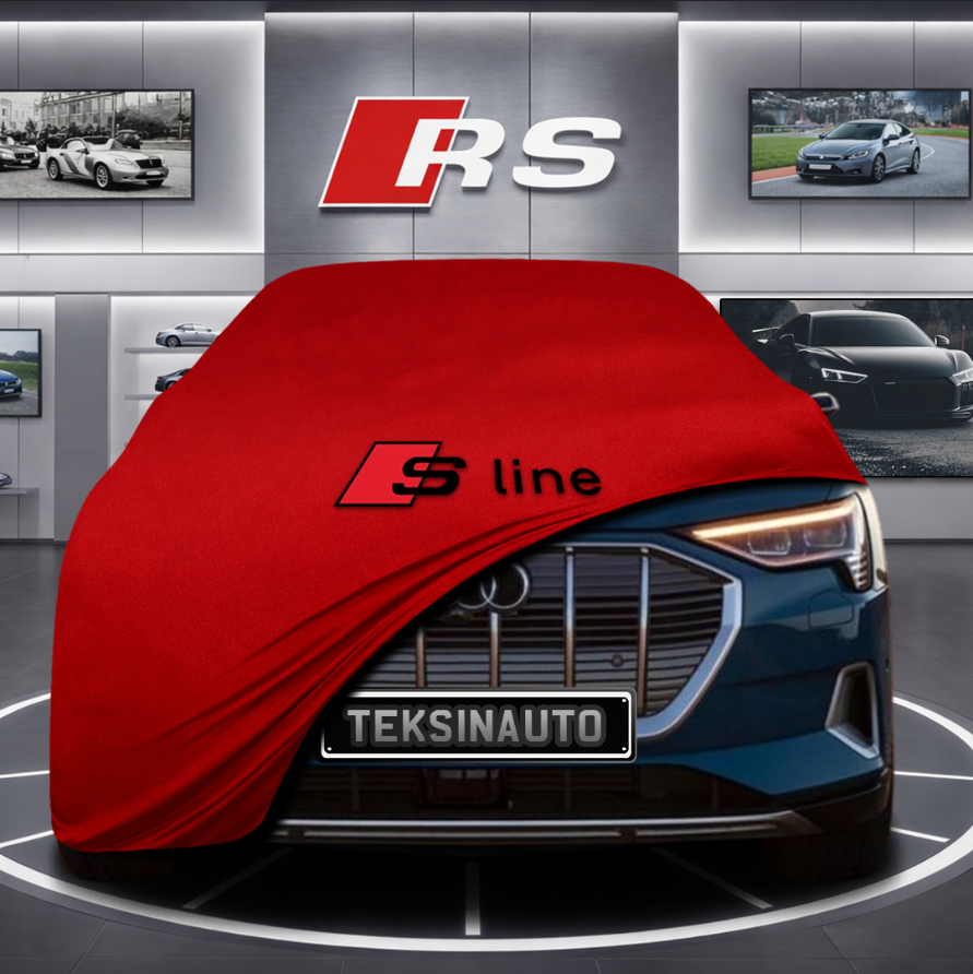 AUDİ E-TRON 2018-2022 Custom Fit Indoor Car Cover Soft Stretch Black Gray Blue Red Dust Protection Garage Cover Laser Cut + Bag