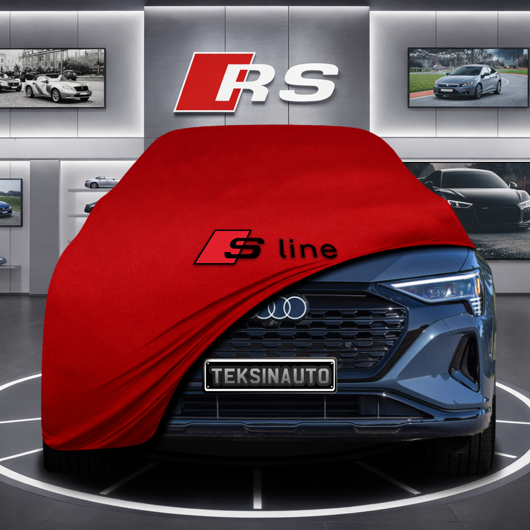 AUDİ Q8 E-TRON GE Custom Fit Indoor Car Cover Soft Stretch Black Gray Blue Red Dust Protection Garage Cover Laser Cut + Bag