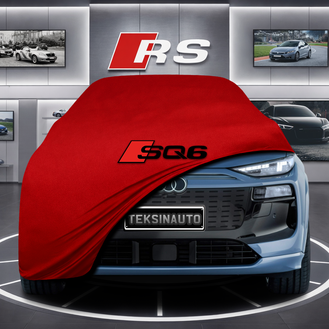 AUDİ Q6L GF E-TRON Custom Fit Indoor Car Cover Soft Stretch Black Gray Blue Red Dust Protection Garage Cover Laser Cut + Bag