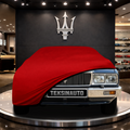 MASERATİ QUATTROPORTE (1978-1988) Custom Fit Indoor Car Cover Soft Stretch Black Gray Blue Red Dust Protection Garage Cover Laser Cut + Bag