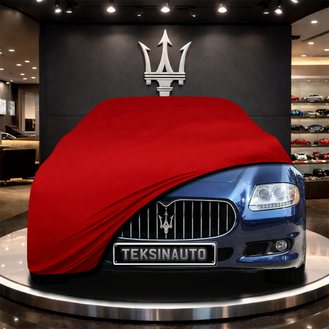 MASERATİ QUATTROPORTE S (2008-2012) Custom Fit Indoor Car Cover Soft Stretch Black Gray Blue Red Dust Protection Garage Cover Laser Cut + Bag