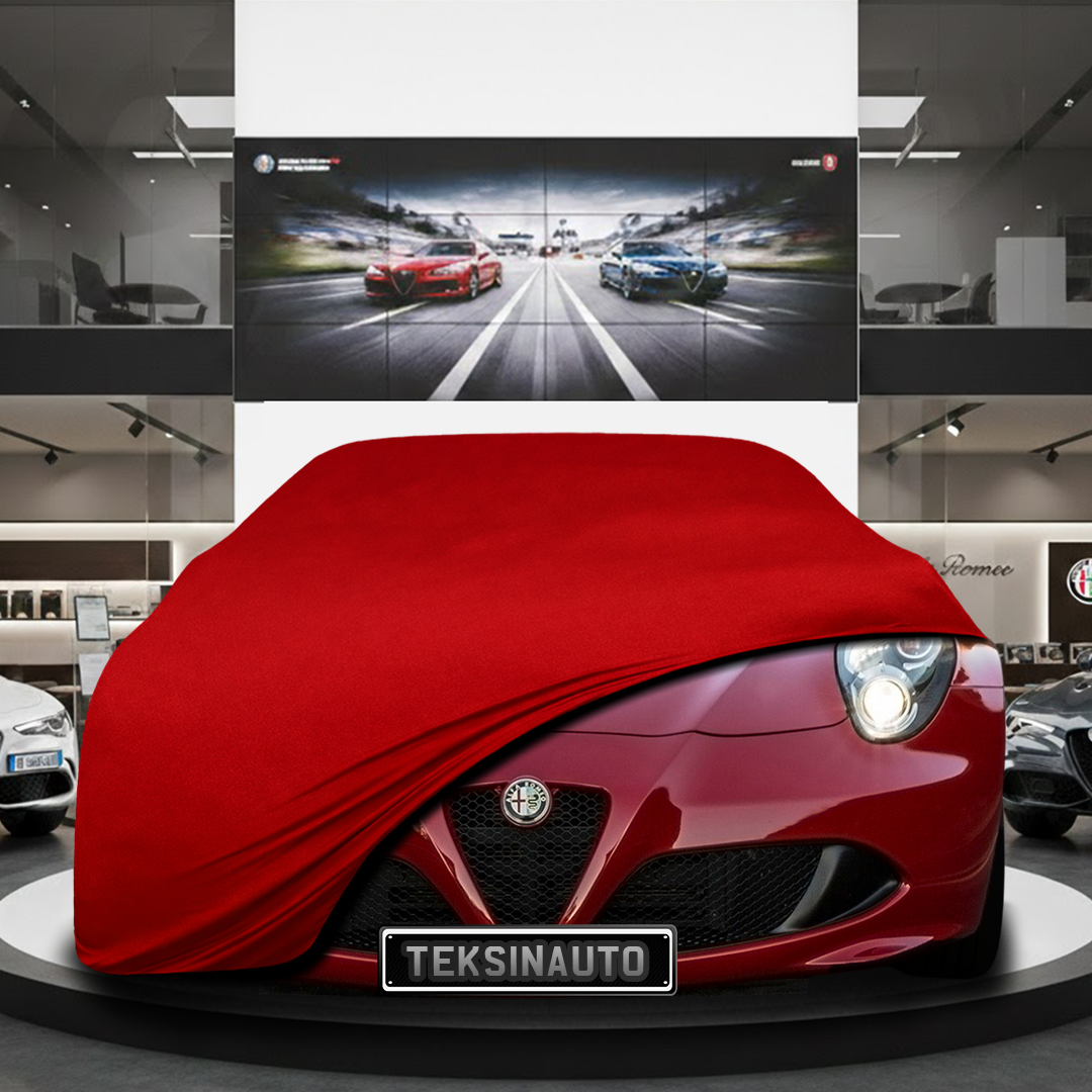 Alfa Romeo 4C CoupeCustom Fit Indoor Car Cover Soft Stretch Black Gray Blue Red Dust Protection Garage Cover Laser Cut + Bag