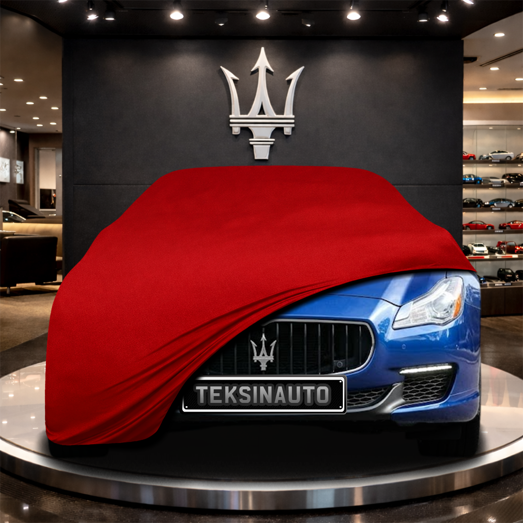MASERATİ QUATTROPORTE M156 (2016-) Custom Fit Indoor Car Cover Soft Stretch Black Gray Blue Red Dust Protection Garage Cover Laser Cut + Bag