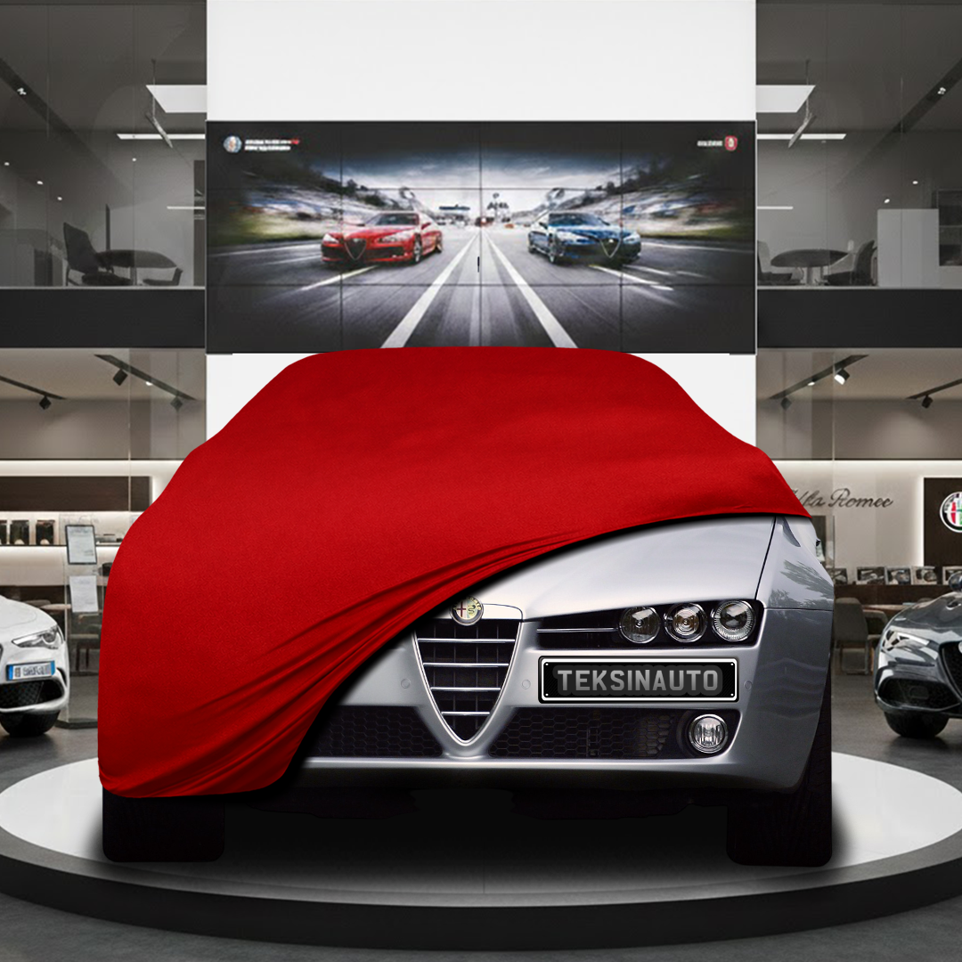 Alfa Romeo 159 Sedan (2005-2011) Custom Fit Indoor Car Cover Soft Stretch Black Gray Blue Red Dust Protection Garage Cover Laser Cut + Bag