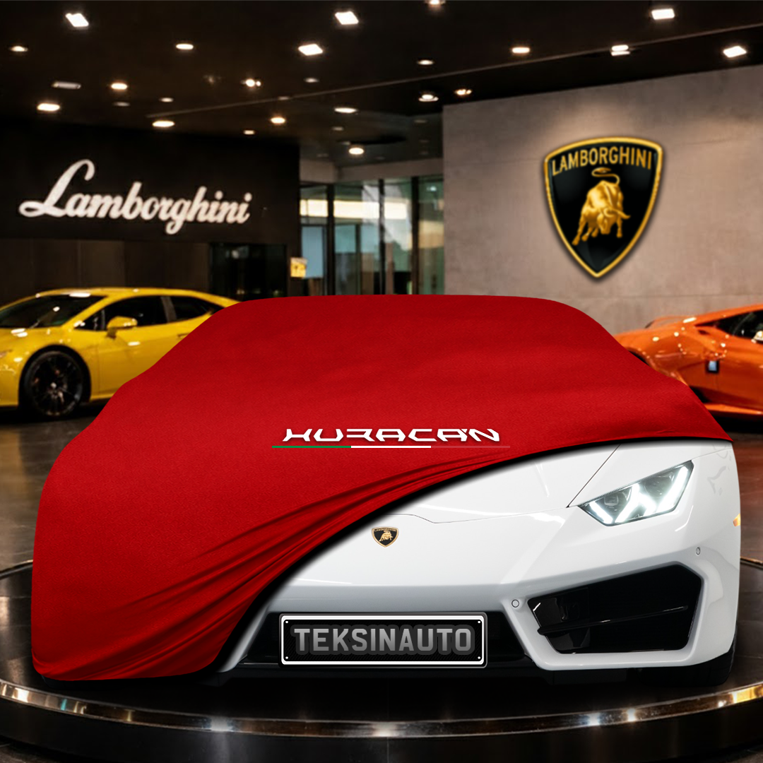 Lamborghini Huracan LP 580-2 (2014-2019) Custom Fit Indoor Car Cover Soft Stretch Black Gray Blue Red Dust Protection Garage Cover Laser Cut + Bag
