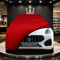 MASERATİ GRECALE (2022-) Custom Fit Indoor Car Cover Soft Stretch Black Gray Blue Red Dust Protection Garage Cover Laser Cut + Bag