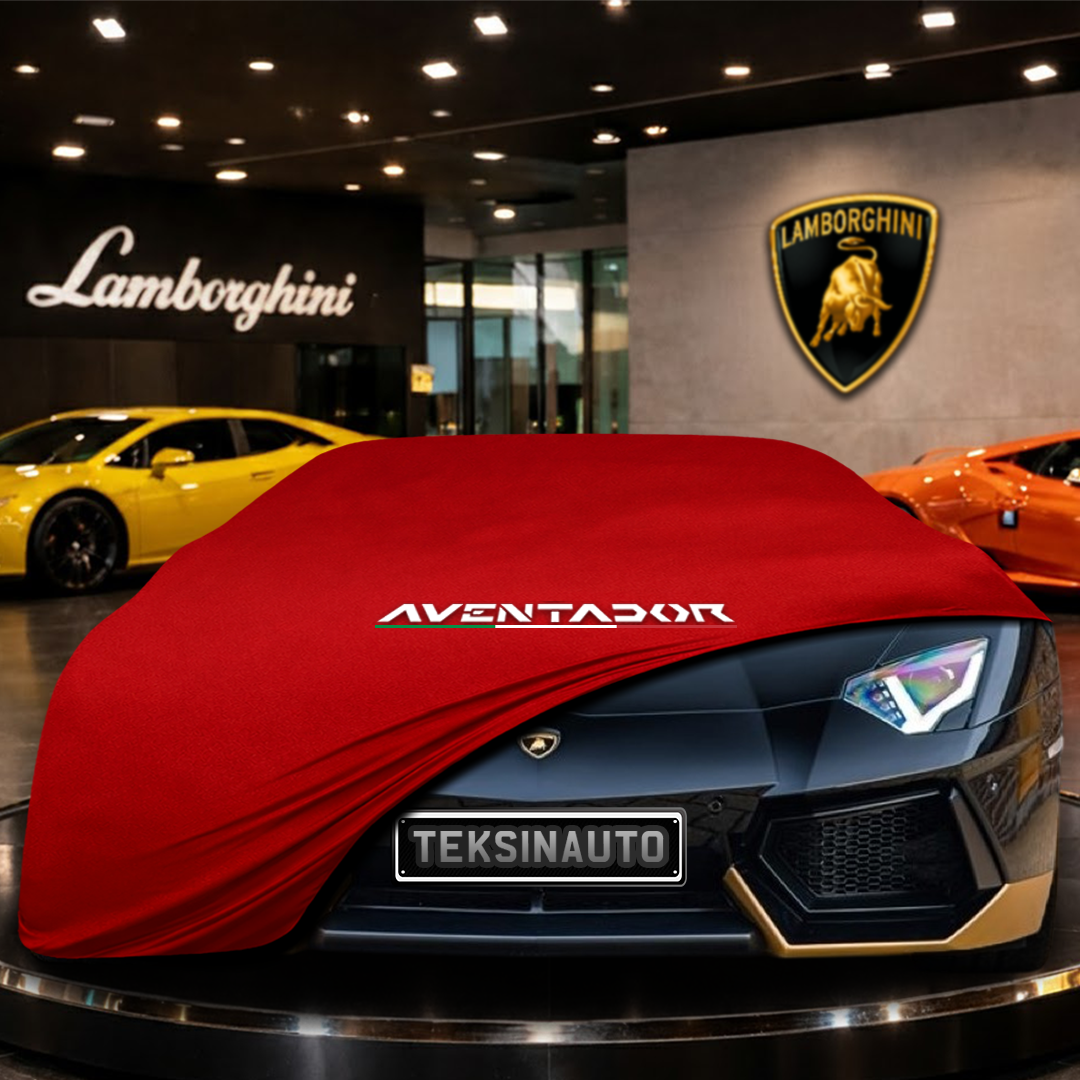 Lamborghini Aventador Miura Homage (2016-) Indoor Car Cover Custom Fit, Black, Gray, Blue, Red Color